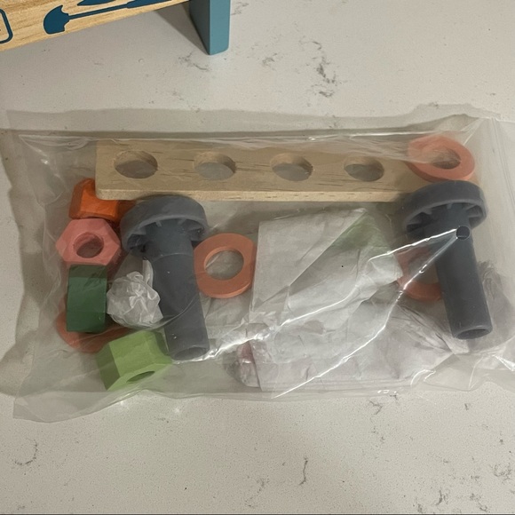 Varbertos Mini Tool Bench Toy Set for Kids Toddlers, Wooden Tool Workbench Set - Picture 12 of 12